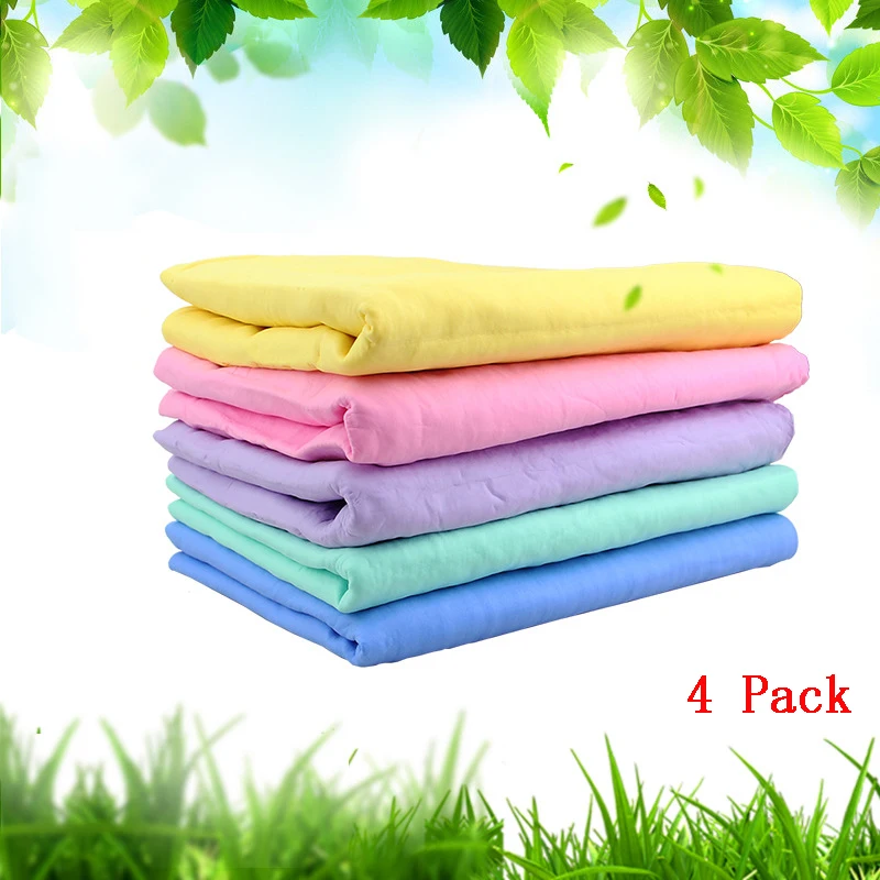 4 Pack 40*30cm PVA Synthetic Chamois Car Wash Towel Car Care