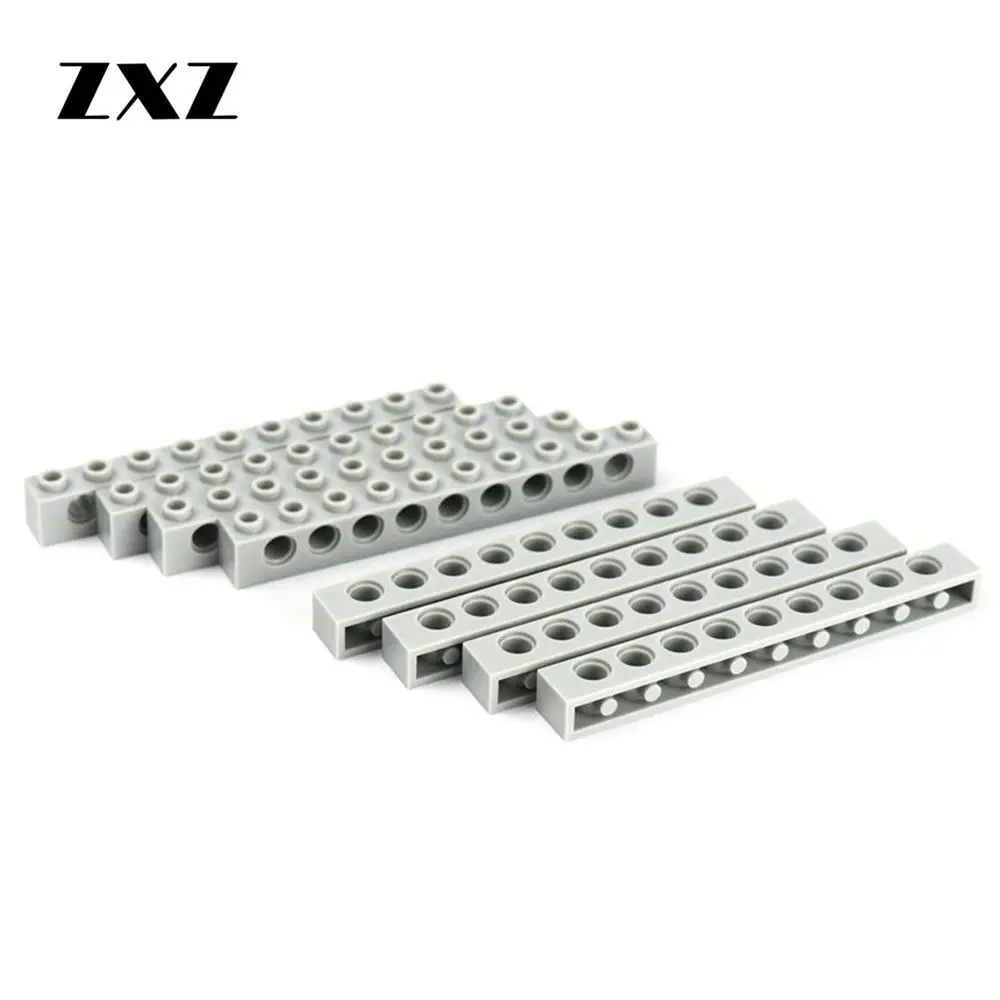 

ZXZ Brick 1 x 10 with Holes Thick Bricks Model Building Blocks Technic Parts Compatible With 2730 Bulk Block Accessories