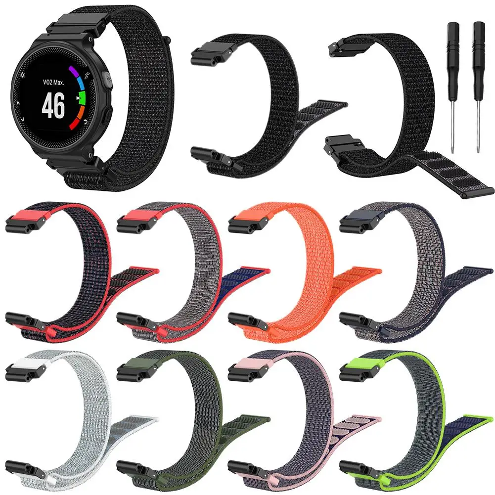 

For Garmin Forerunner 220 230 235 630 620 735 Smart Watch Nylon Sports Band Strap Wrist Band Watch Band