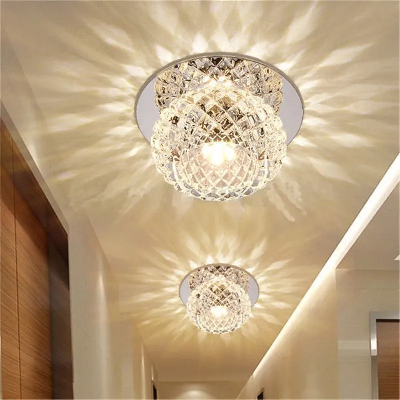 

5W modern crystal ceiling light decorative living room crystal ceiling lamp corridor light aisle lighting