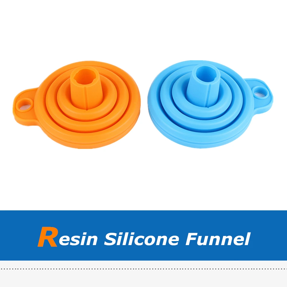 2 шт. силиконовая воронка из смолы складной фильтр одноразовый для Anycubic Photon Wanhao D7