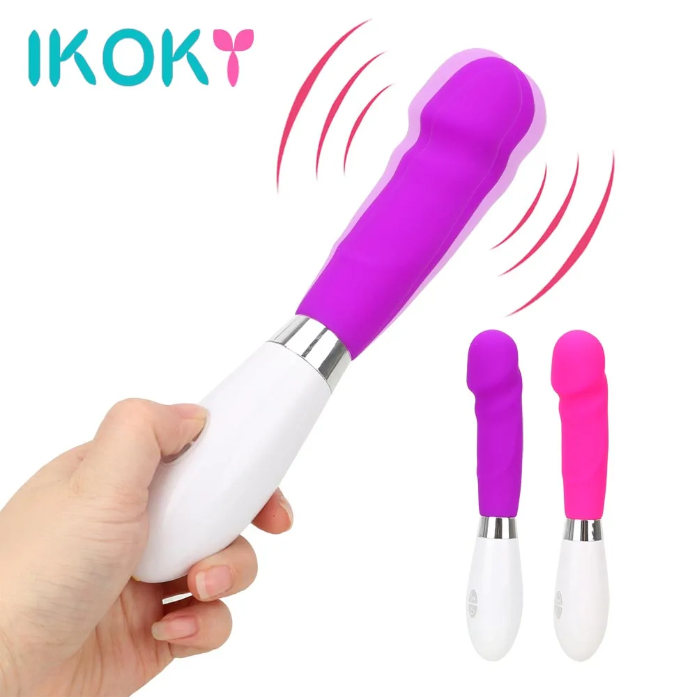 IKOKY Волшебная палочка AV вибратор g-точка для оргазма 10 скоростей женская