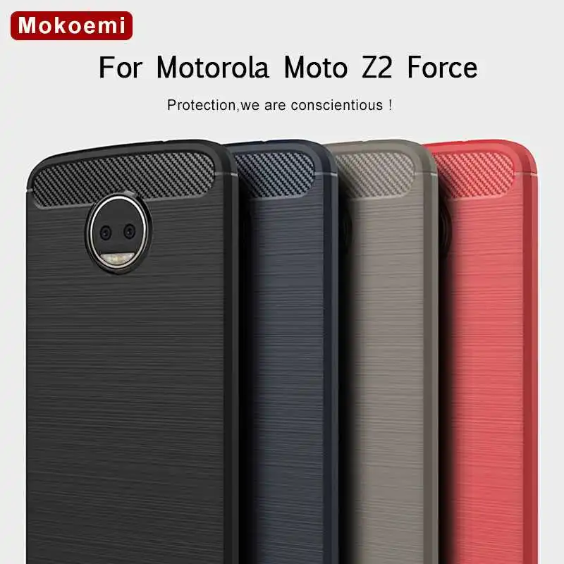 

Mokoemi Fashion Shock Proof Soft Silicone 5.5"For Motorola Moto Z2 Force Case For Motorola Moto Z2 Force Cell Phone Case Cover