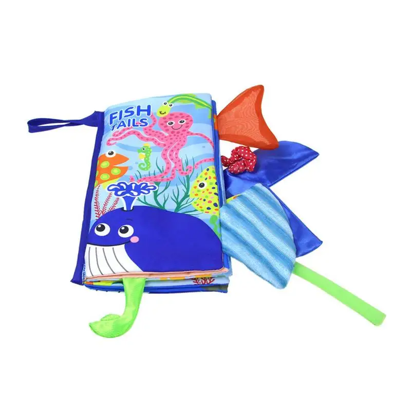 

English Language Soft Fabric Cloth Book 0~12 Months Animal Style Baby Toys Hot Early Development Books Learning&Education Toy