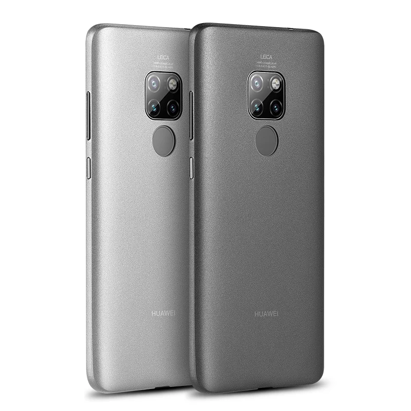 

PORSERI Ultra Thin Phone Case For Huawei Mate20 20 Pro 20X Case Transparent Protective Matte Back shell Cover Business Anti Fall