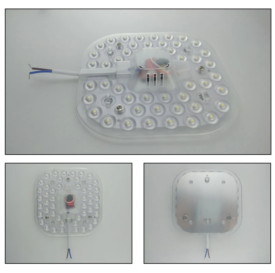Светодиодный модуль светильник квадратный AC220V 230V 240V 12 Вт, 18 Вт, 24 Вт заменить потолочный светильник ing источник энергии экономии удобный Установка