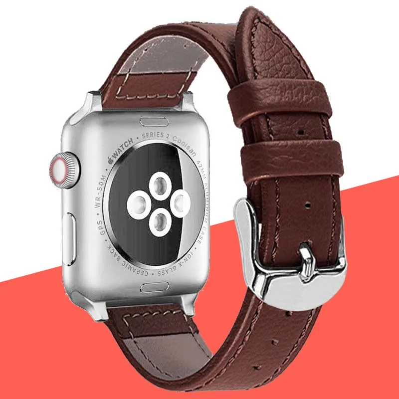 Кожаный ремешок для apple watch band 4 44 мм 40 сменный Браслет iwatch series 4/3/2/1 38 42 мм|Ремешки