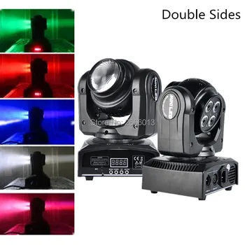 

2pcs/lot 4*10W+10W LED Stage Light/Moving Head Double face Effect Lights /RGBW 4in1 DMX512 Rainbow Stage Show Disco Bar Lighting