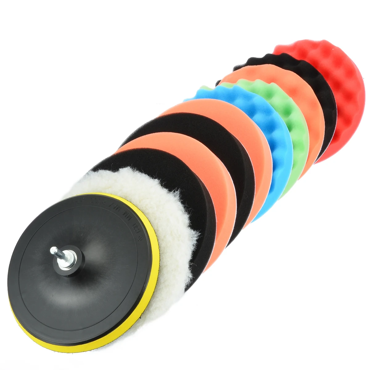 

11pcs/Lot 7 inch Polishing Pad Durable Waxing Buffing Polishing Sponge Pads Drill Adapter Kit For Car Polisher Mayitr
