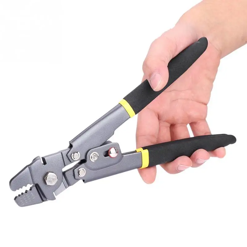 Durable Wire Rope Swager Crimper Line Cutter Fishing Crimping Cutting Tool