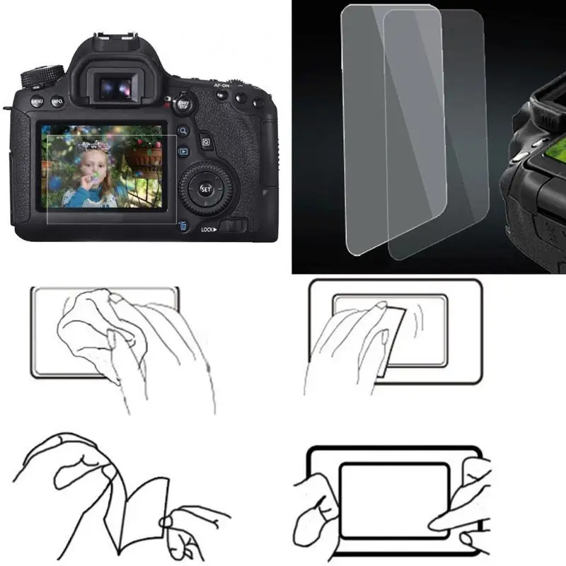 

8H 0.55mm LCD Screen Protector Anti-scratch Tempered Glass Protective Cover for Canon 60D Camera DSLR LCD Film Screen Protector