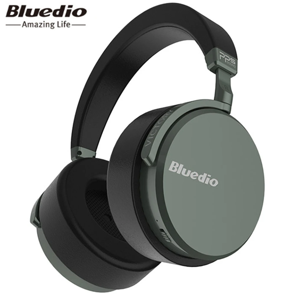  Беспроводные наушники Bluedio V2. C функцией голосового управления. Подключение по Bluetooth 5.0 или USB Type-C. Время автономной работы - до 18 часов.