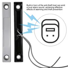 Проводной прокатки дверь с магнитным контактом сенсор Anti-theft интимные аксессуары для охранной сигнализации системы