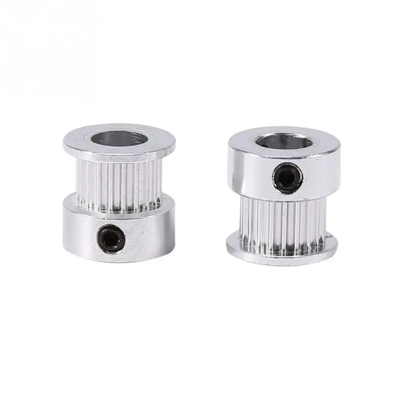 2pcs Pulley 20 Teeth 8mm Timing Belt Pulley Wheel Aluminum for 3D Printer Aluminum Alloy Timing Pulleys Wheel 