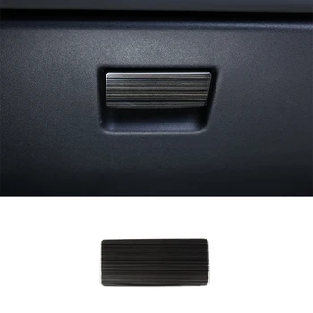 

Stainless Steel Black Titanium Brushed Glove Storage Box Sequins Trim For Land Rover Discovery 2015-2017 Car Accessories