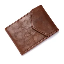 

CUIKCA Men Mini Magic Purses With Coin Pocket Hasp Purse Famous Brand Luxury Slim Leather Wallet Portefeuille Pokemon 2019