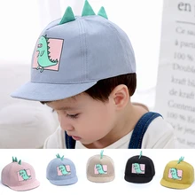 Мультфильм Динозавр Дети шляпы детские для девочки мальчики бейсбольная кепка регулируемая детская Snapback хип-хоп шляпы весна лето малыша солнцезащитная Кепка s