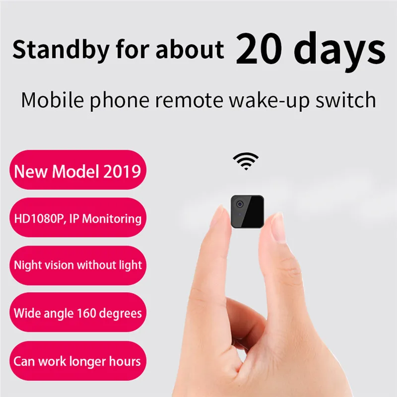 

Mini HD Wireless WiFi Monitor Small IP Camera Hidden DVR Mini Camera