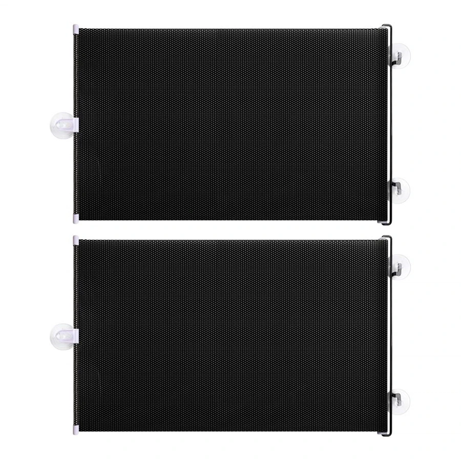 

2X Car Front Side Window Retractable Blinds UV-proof Shield Visor w/ Suction Cup