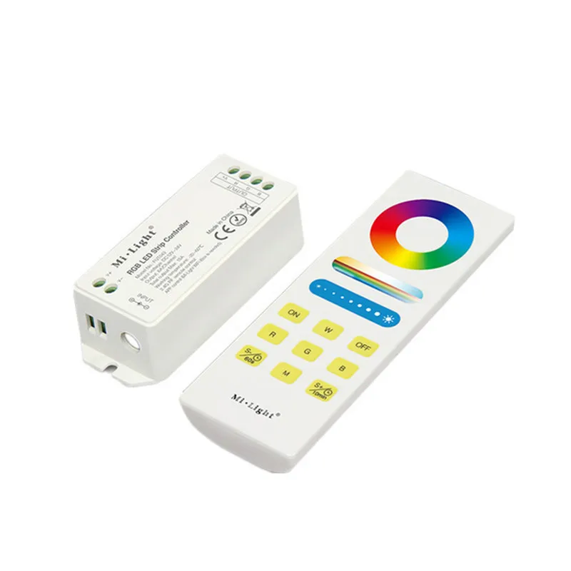 CLAITE DC12V 24V 16 миллионов цветов FUT043A 15A RGB Светодиодная лента светильник + 2 4G RF
