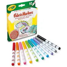 Фломастеры Crayola для росписи ткани, 10 шт