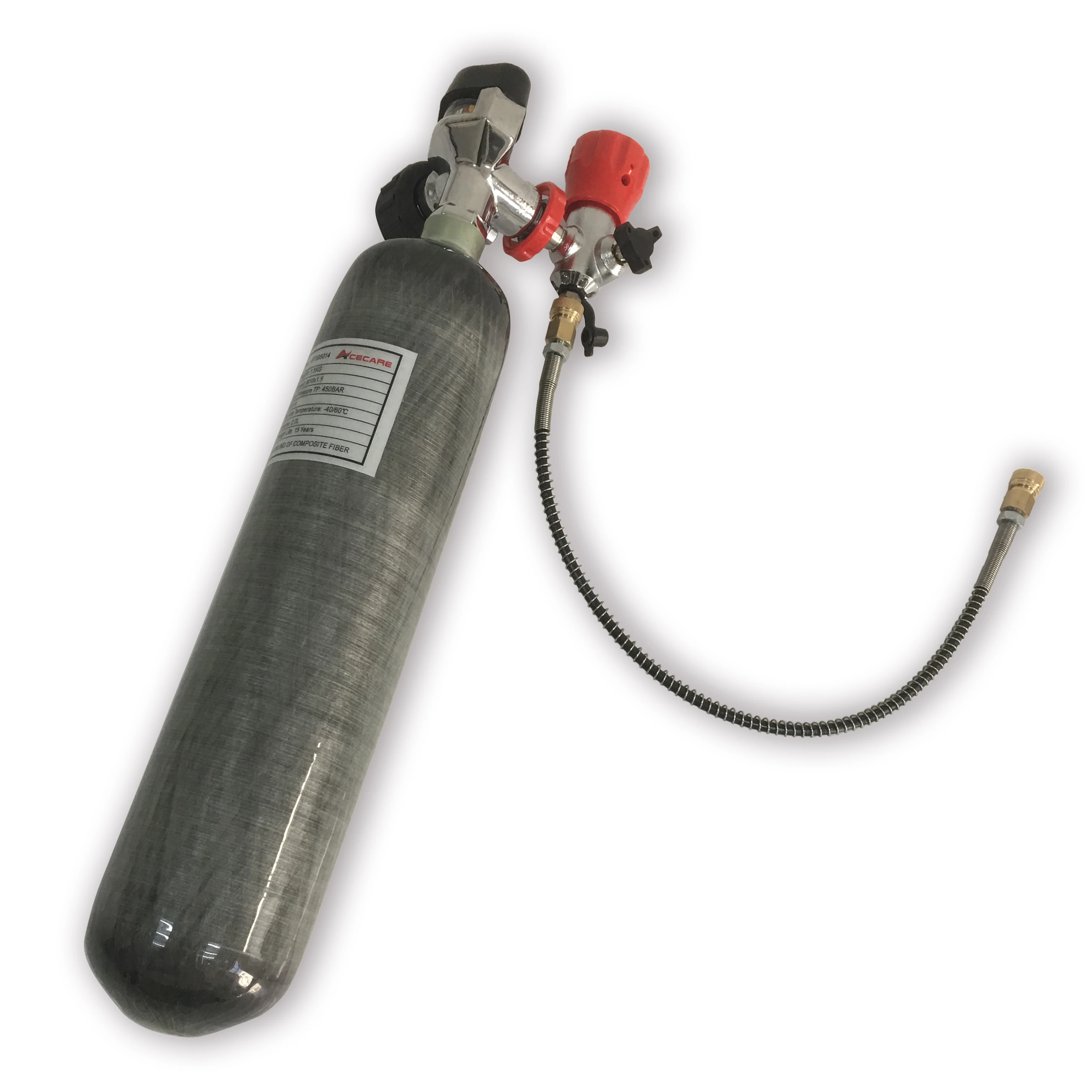 AC102201 Mini 2L 4500PSI 300Bar Carbon Fiber Cylinders PCP Gun Hunting Airsoft Gun Aur Rifle PCP Valve&Filling Station Acecare
