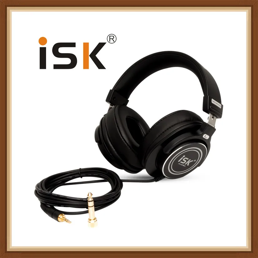 cheap ISK Hifi Headphone MDH8000 Professional Monitor Earphone Computer Headset DJ fone de ouvido Audio Mixing Recording Gaming 3.5mm