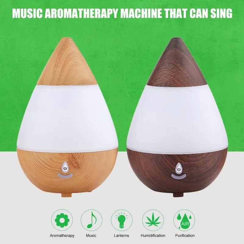 

New 2 In 1 Humidifier Essential Oil Incense Burner Bluetooth Speaker Mist Maker Colorful Lights Ultrasonic Aromatherapy Machine