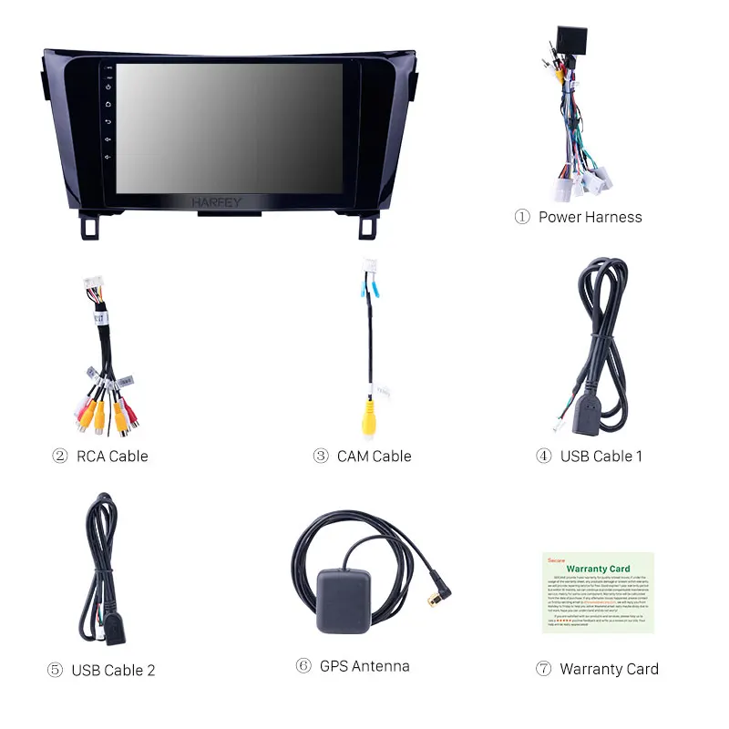 Flash Deal Harfey For 2013 2014 Nissan X-Trail 9"Quad-core Android 8.1 GPS Radio Bluetooth Multimedia Navigation with HD 1080P touchscreen 3