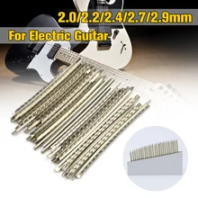 24 unids/set 2,0/2,2/2,4/2,7/2,9mm para piezas y accesorios de bajo de guitarra Alambre de traste de guitarra eléctrica acústica aleación de níquel-cobre