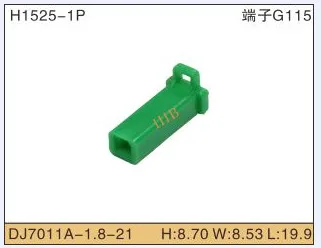 

5set 1P Automobile Waterproof Automotive Line Terminal Auto Wire Terminals Electrical 1 Pin Connectors Dj7011a-1.8-21