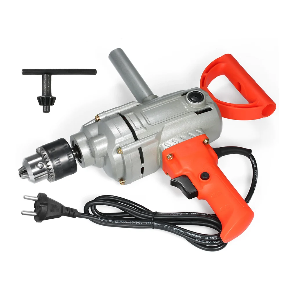 

Multipurpose Power N16-1 Drill Corded Spade Handle Drill Stirring and Drilling Tools Electric Hand Mixer Mud Cement Oil Paint