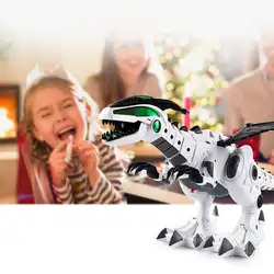 Электрический спрей динозавр Робот Модель игрушки со светом фантастический дизайн Туман Спрей функция. Детские образовательные игрушки