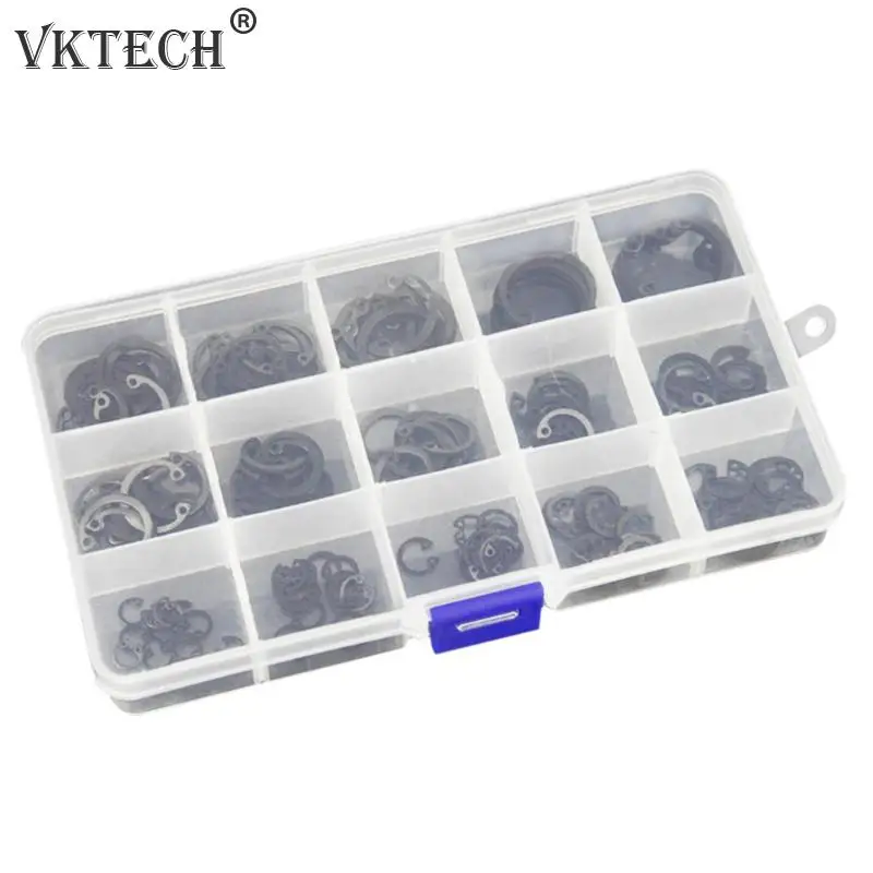 

175pcs Stainless Steel Circlips Opening Ring 6-25mm Internal Assortment Kit