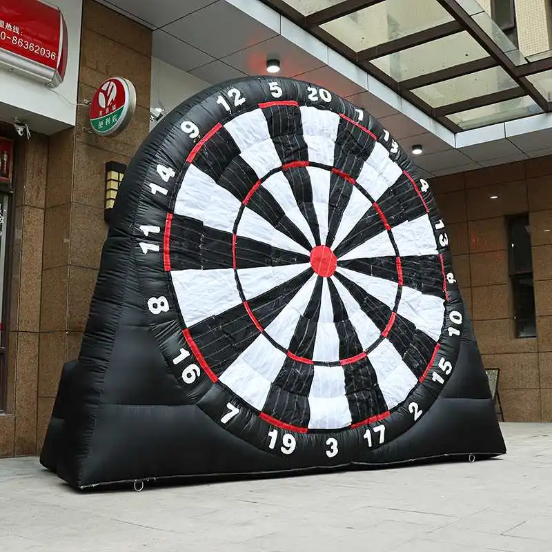 

4 Meter 3 Balls Inflatable Dart Board Throwing Soccer Darts Sport Carnival Sport Games, Giant Football Inflatable Dart Board New