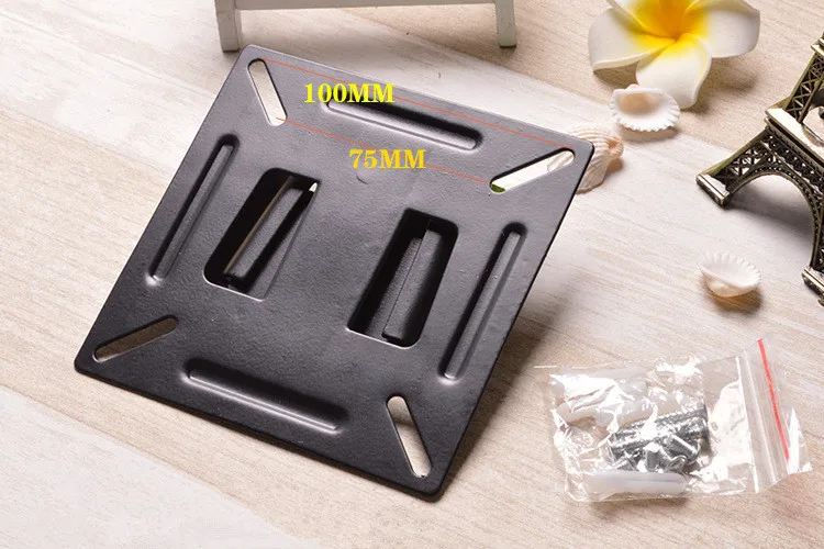 LCD مهد حامل تلفاز العالمي جهاز تلفزيون يُثبت على الحائط شماعات الكمبيوتر رصد رف الأسود