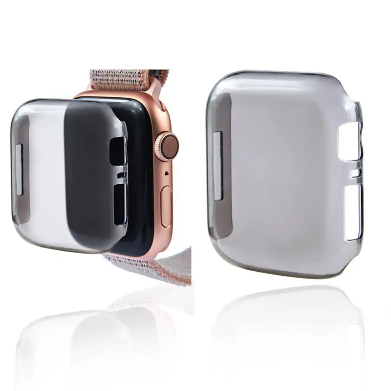 

Smart Watch Case For Watch 4 Series 4 Transparent Hard Ios PC Shell Imitation Scratch Protective Case Cover 40MM / 44MM 6 COLORS