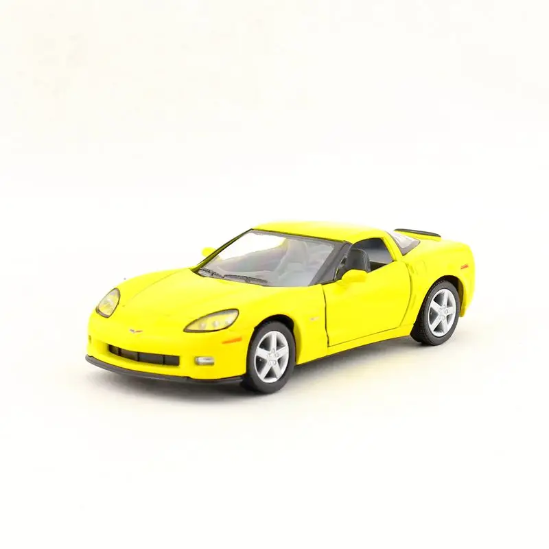 5" Kinsmart 2007 Chevrolet Corvette Z06 Diecast Model Toy Car 1:36 Chevy Yellow 