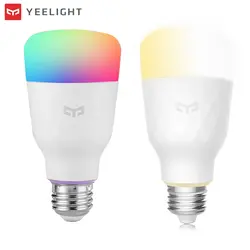 2 шт. Yeelight YLDP06YL/YLDP05YL E27 Беспроводное управление WiFi смарт-лампа с двойным Цвет Температура/RGB светодиодный лампы