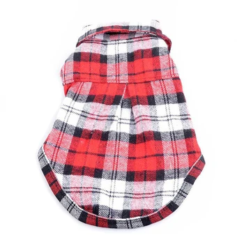 

Smart Pet Costumes Dog Puppy Plaid T-Shirt Blouse Coats Jacket Clothing Sweatshirt Red L