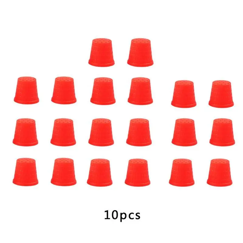 2 шт./10 шт. мягкий силиконовый наперсток для пальцев, наперсток для шитья, иглы, инструменты для шитья, аксессуары для рукоделия