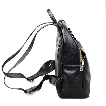 

New brown chocolate color head layer leather series Korean casual men and women universal retro backpack bags for teenage girls