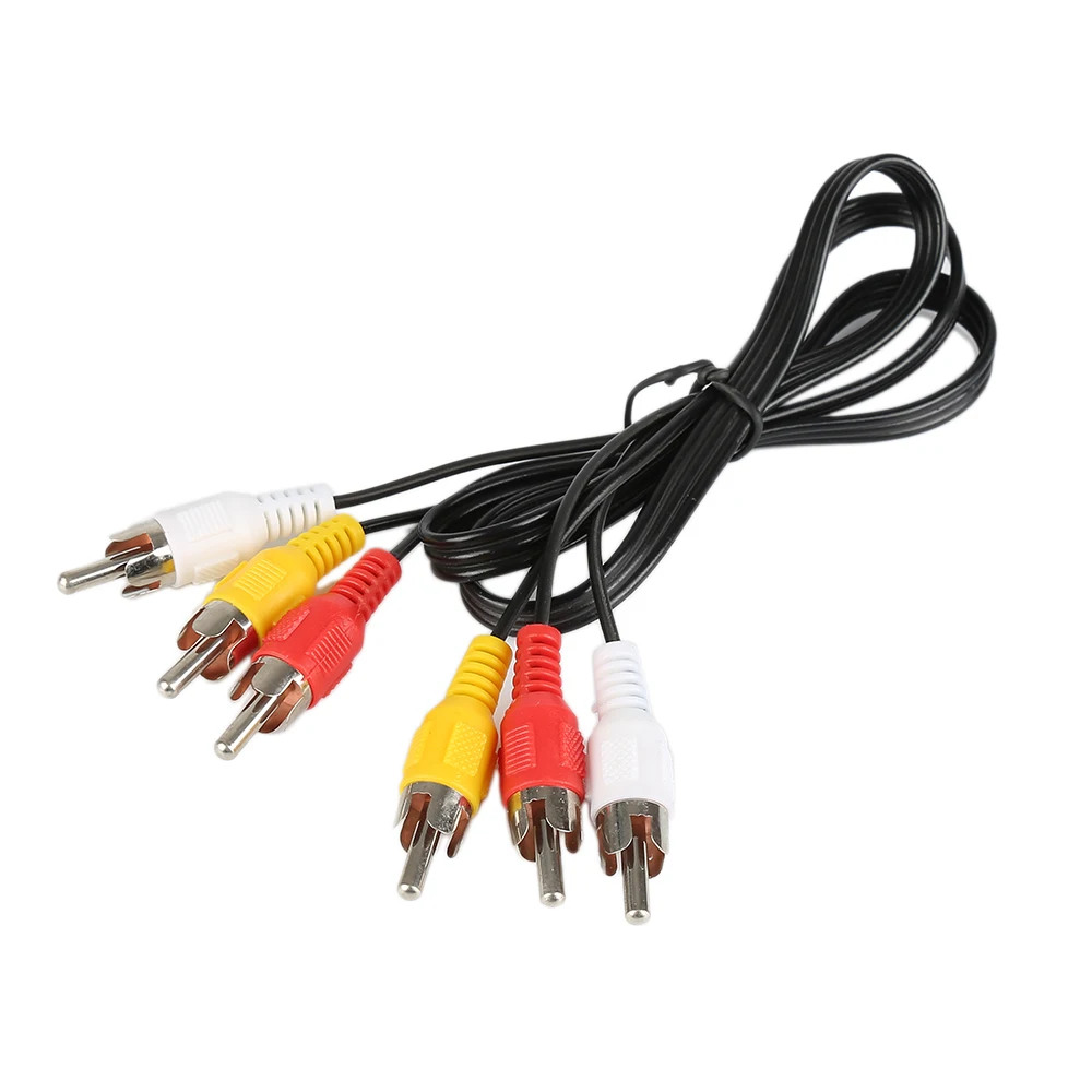 Черный Аудио Видео AV RCA переключатель сплиттер Селекторный 3 в 1 композитный av