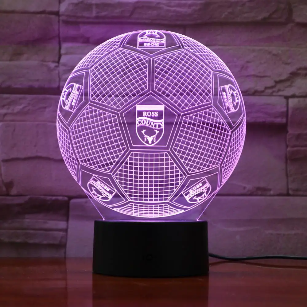 AW-924, логотип футбольной команды, 3D светодиодный светильник, 7 цветов, сменный пульт дистанционного управления, USB, подарок, Epacket, быстрая Прямая поставка