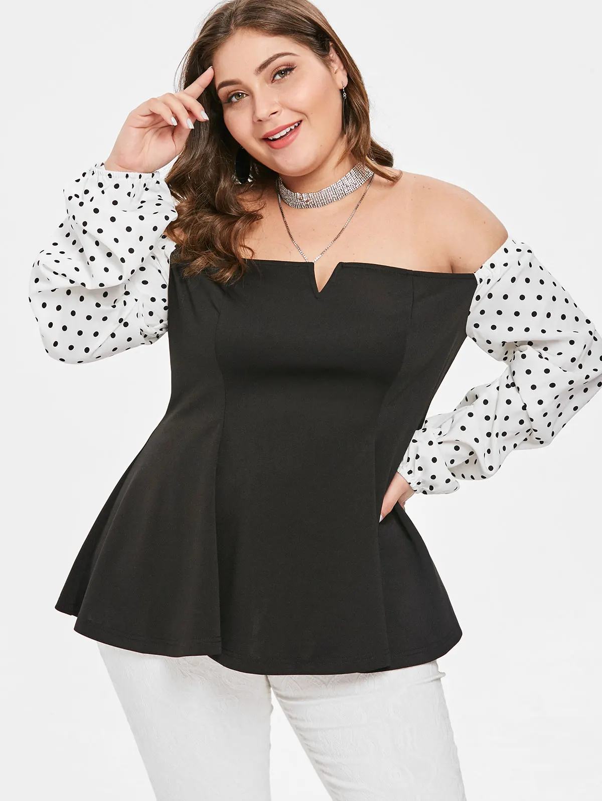 polka dot plus size