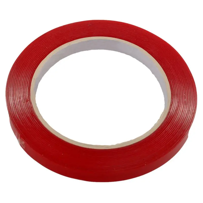 

Car Double Sided Adhesive Foam Tape 10m*10mm Heat Resistant Clear Acrylic Red