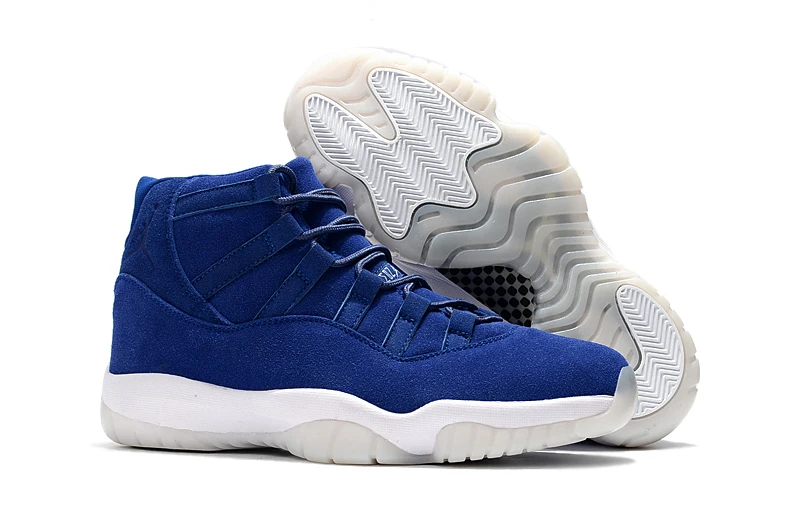 

Jordan Air Retro 11 XI Basketball Shoes Men Jordan 11 Basketball Shoes Navy suede Sneakers jordan 11