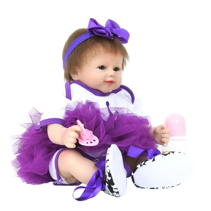

Bebes Reborn Doll 45cm Soft Silicone Reborn Baby Dolls 45CM Rebirth Doll Toy - Simulation Entertainment Game Playmate