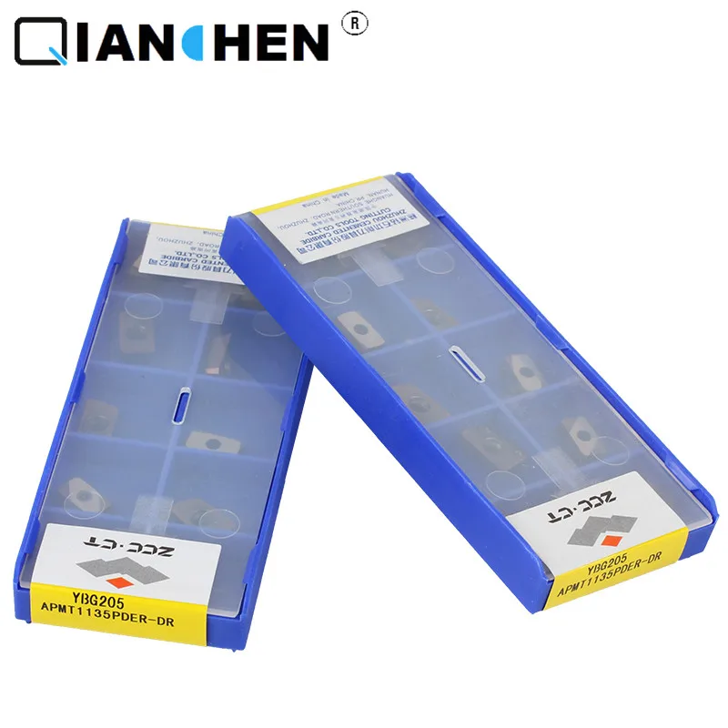 

Original ZCCCT 10pcs high quality high performance high strength CNC industry APMT1135PDER-DR YBG205 carbide inserts
