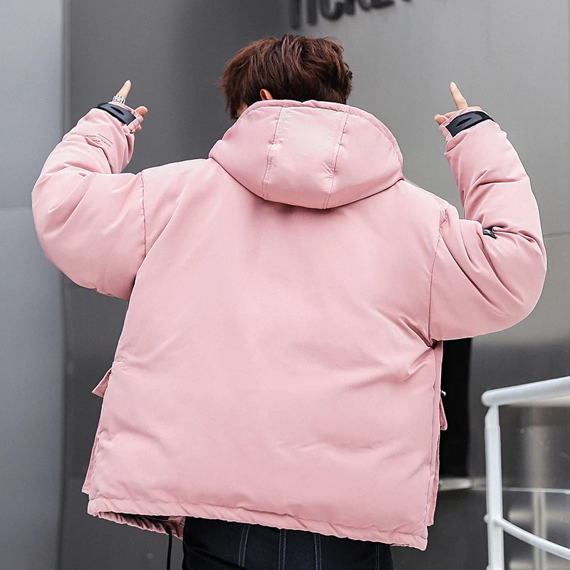 À Manteau Coton roses Hommes Coupe vent Homme 2018 Jaket Hiver Rembourré Yellow black Nouveau Vestes Capuchon Vêtements Parka EW2IY9DH